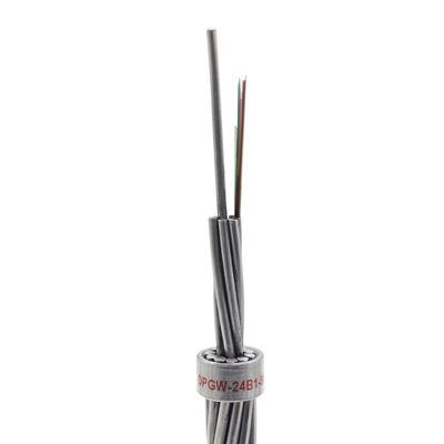 48 Core Aluminium Armored Fiber Optic Cable OPGW Overhead Ground Wire
