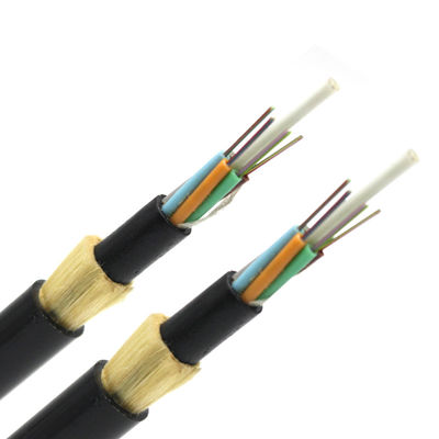 Overhead ADSS Fiber Optic Cable 72 Core Double PE Jacket Outdoor Engineering