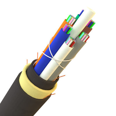 Single Mode ADSS Fiber Optic Cable 100m 200m 96 Core For Transmission Line