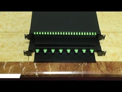 1U skrzynki końcowe kabli światłowodowych ODF 12 port 24 port 48 port