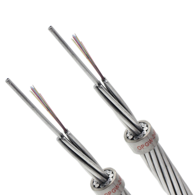 OPGW Elektryczny kabel optyczny Kompozytowy kabel zasilający ze światłowodem 12-96core