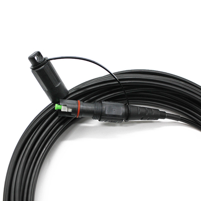 Liczba włókien 2 wodoodporny Optitap Corning SC APC Konektor Kabel z napędem optycznym z G657a1 G657a2 Jednorazowy kabel płaski długość fali 1310/1550nm