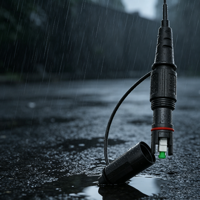 Zewnętrzny wodoodporny FTTH SingleMode 10-200M Kabel Włóknooptyczny Drop Patch Cord 1 2 Core Corning SC Kable komunikacyjne