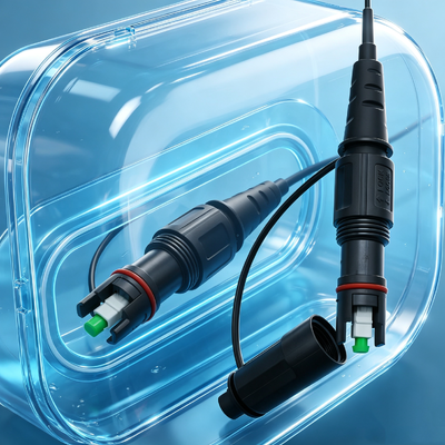 IP68 wodoodporny 1 rdzeń opancerzony Corning Włóknooptyczne Patch Cord optyczny Fttx FTTH Kompatybilny Corning Optitap Sc / APC konektor