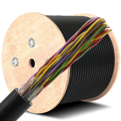 Podziemny kabel telefoniczny wypełniony galaretką Wieloparowy kabel telefoniczny Cat3 2 10 20 25 par Kabel telefoniczny zewnętrzny