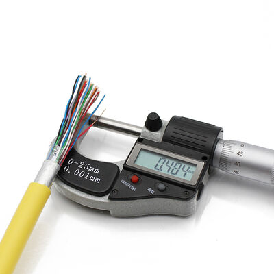 Żółty LSZH Cat3 UTP i FTP 24AWG 10 / 20 / 50 / 100 / 200 Parę Kabel telefoniczny wewnętrzny zewnętrzny wielokrotny